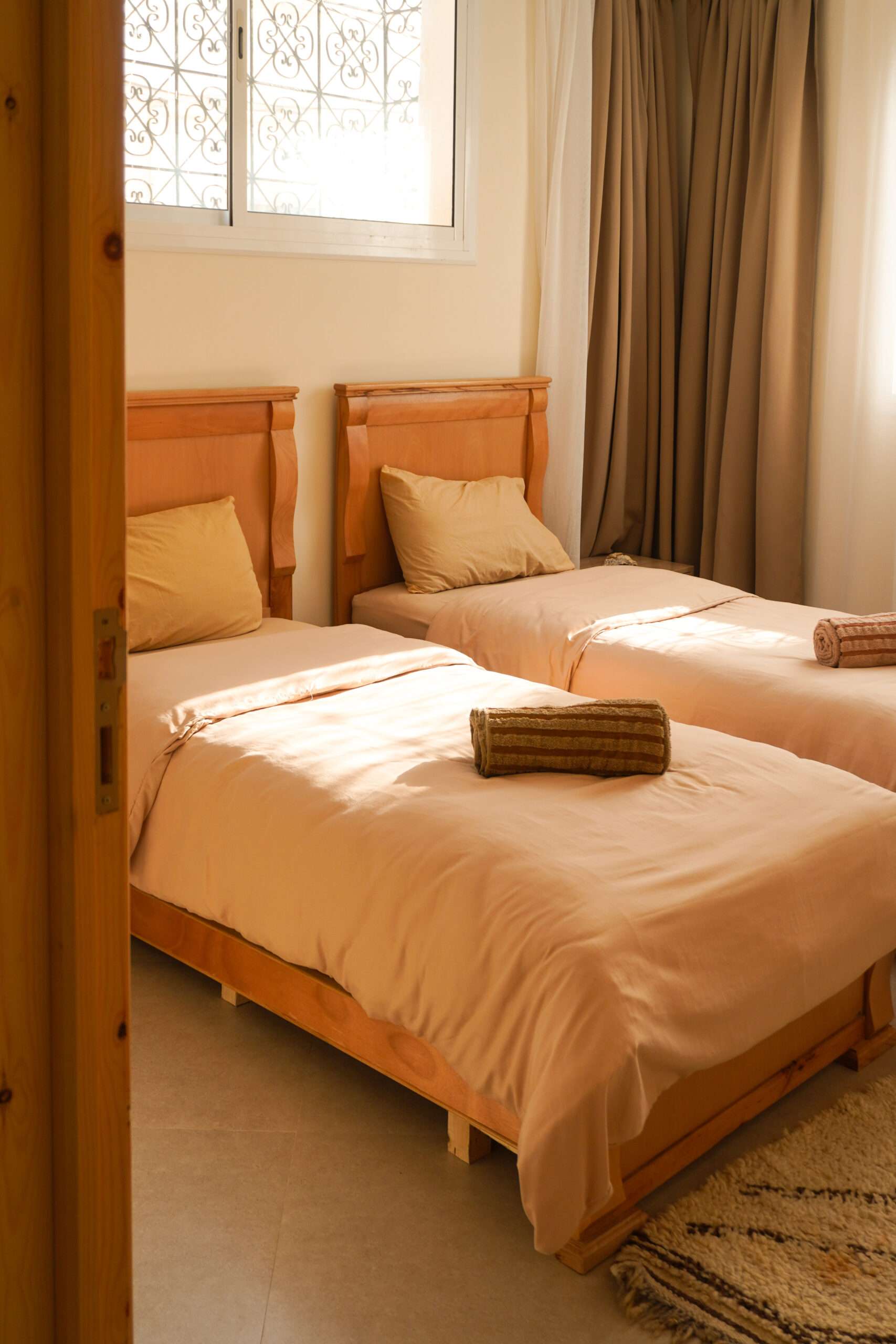 Beginner surf lessons Tamraght ISA certified instructors Morocco