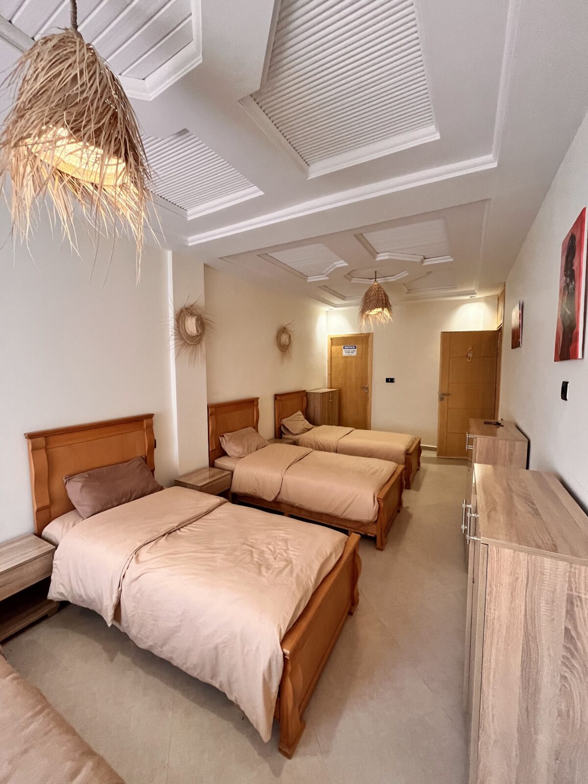 Shared room with 4 beds and private bathroom at Endless Wave surf camp, Tamraght
