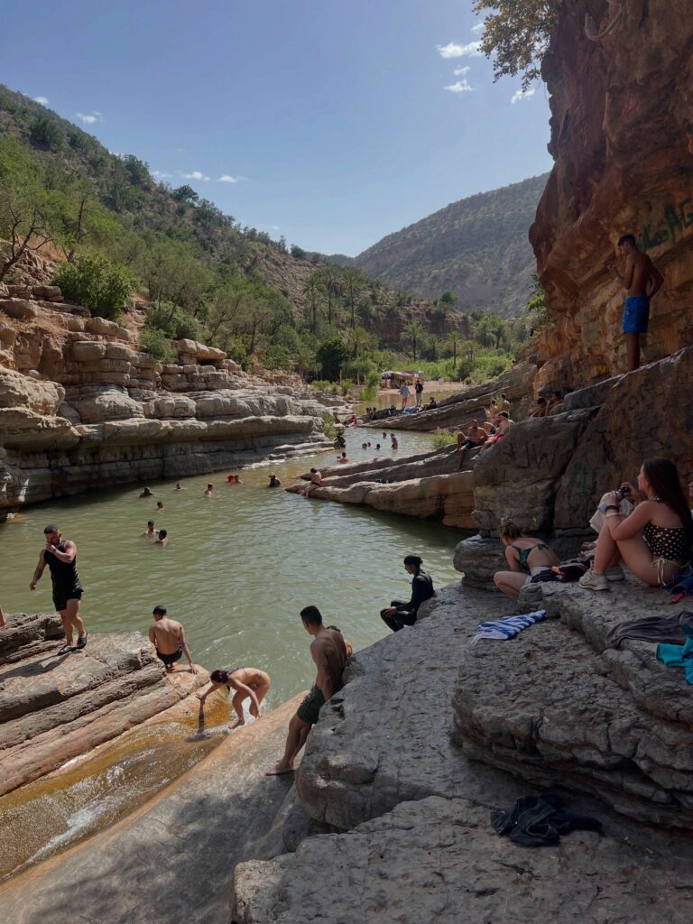 Natural rock pools of Paradise Valley near Agadir