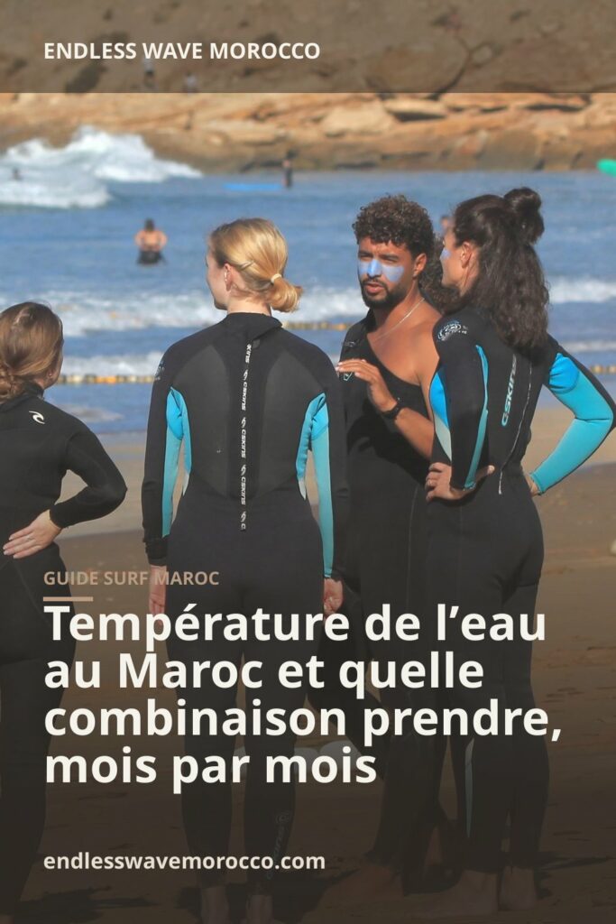 Température de l’eau au Maroc et quelle combinaison prendre, mois par mois | Endless Wave Morocco